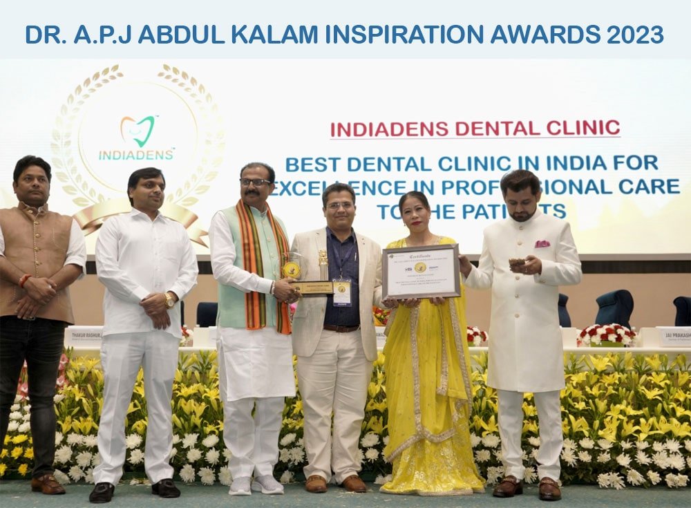 INDIADENS dental clinic awarded the prestigious Dr APJ Abdul Kalam Award 2023